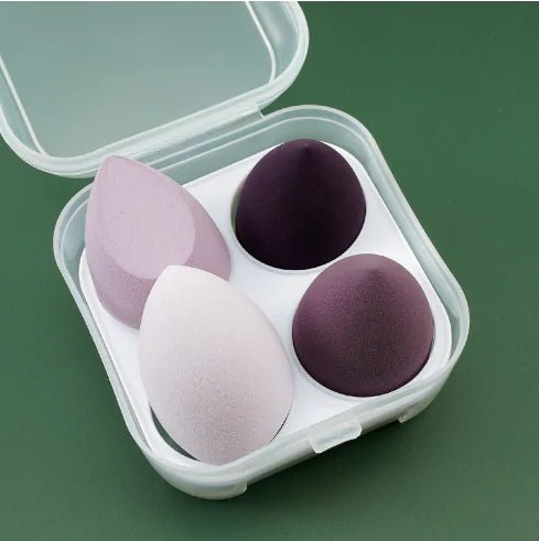 4 Pieces Makeup Sponge Powder Puff Dry And Wet Combined - My Store