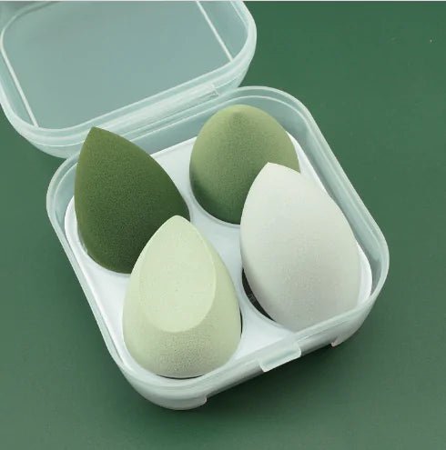 4 Pieces Makeup Sponge Powder Puff Dry And Wet Combined - My Store
