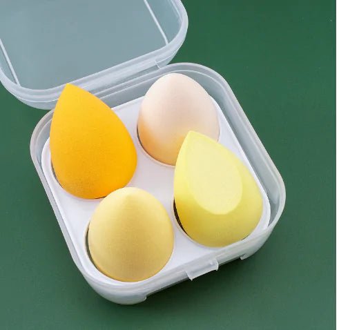 4 Pieces Makeup Sponge Powder Puff Dry And Wet Combined - My Store