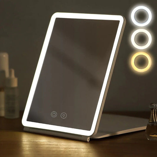 Foldable Makeup Mirror Touch Screen Makeup Mirror - My Store