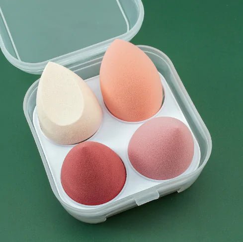 4 Pieces Makeup Sponge Powder Puff Dry And Wet Combined - My Store